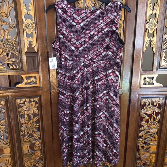 NWT Perceptions Belted Babydoll Sleeveless Dress - Picture 7 of 9